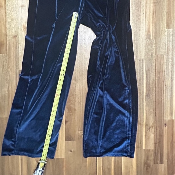 Fabletics Dark Navy Blue Zipper Front Wide Leg Velour Jumpsuit Size XXL - Picture 5 of 14